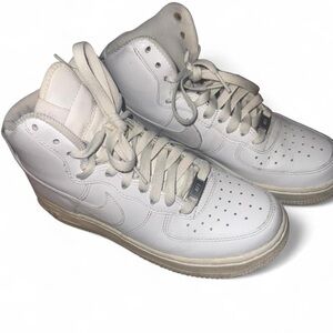 Nike Air Force 1 White High-Top Sneakers